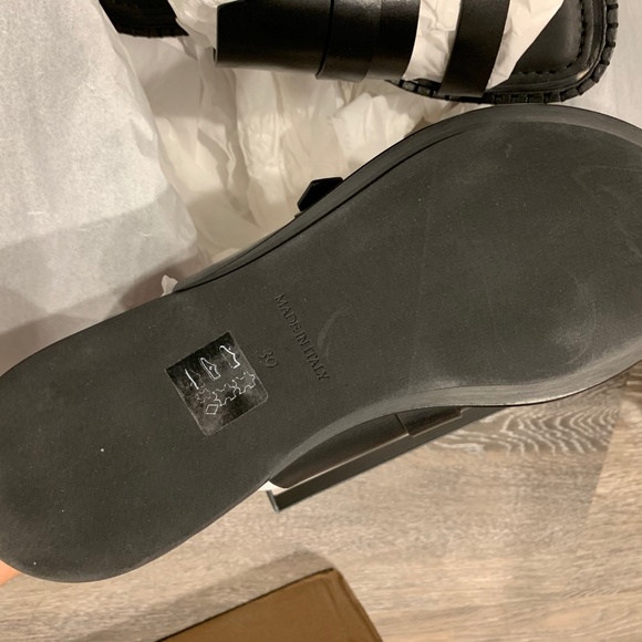 ANN DEMEULEMEESTER Buckled leather slides EU 39 - Picture 5 of 8